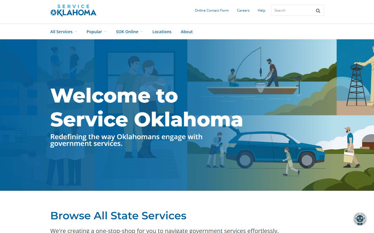 Service Oklahoma driver services page separate from Le Flore County court records