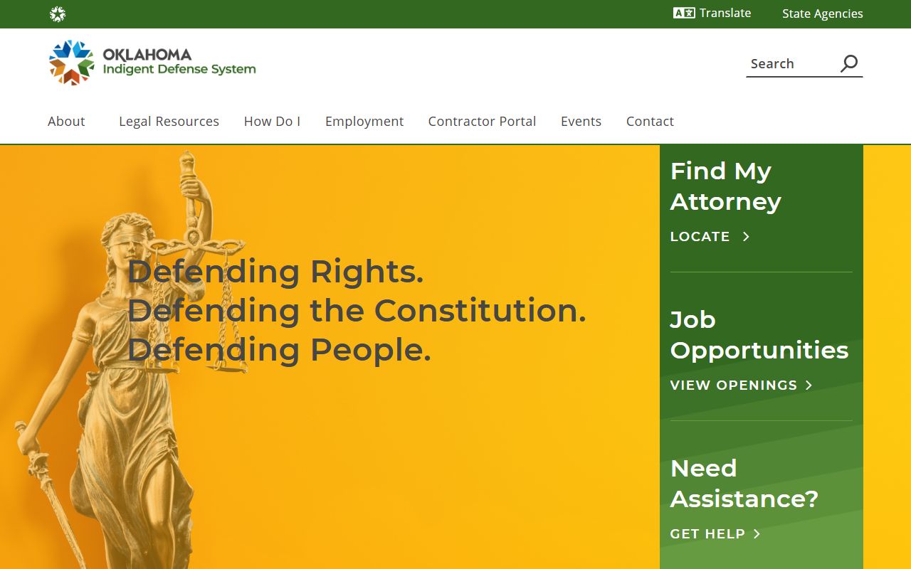 Le Flore County criminal court records Oklahoma Indigent Defense System agency page